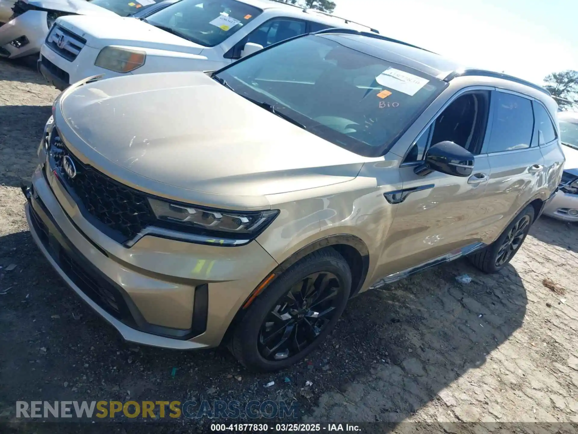 2 Photograph of a damaged car 5XYRK4LF3MG034586 KIA SORENTO 2021