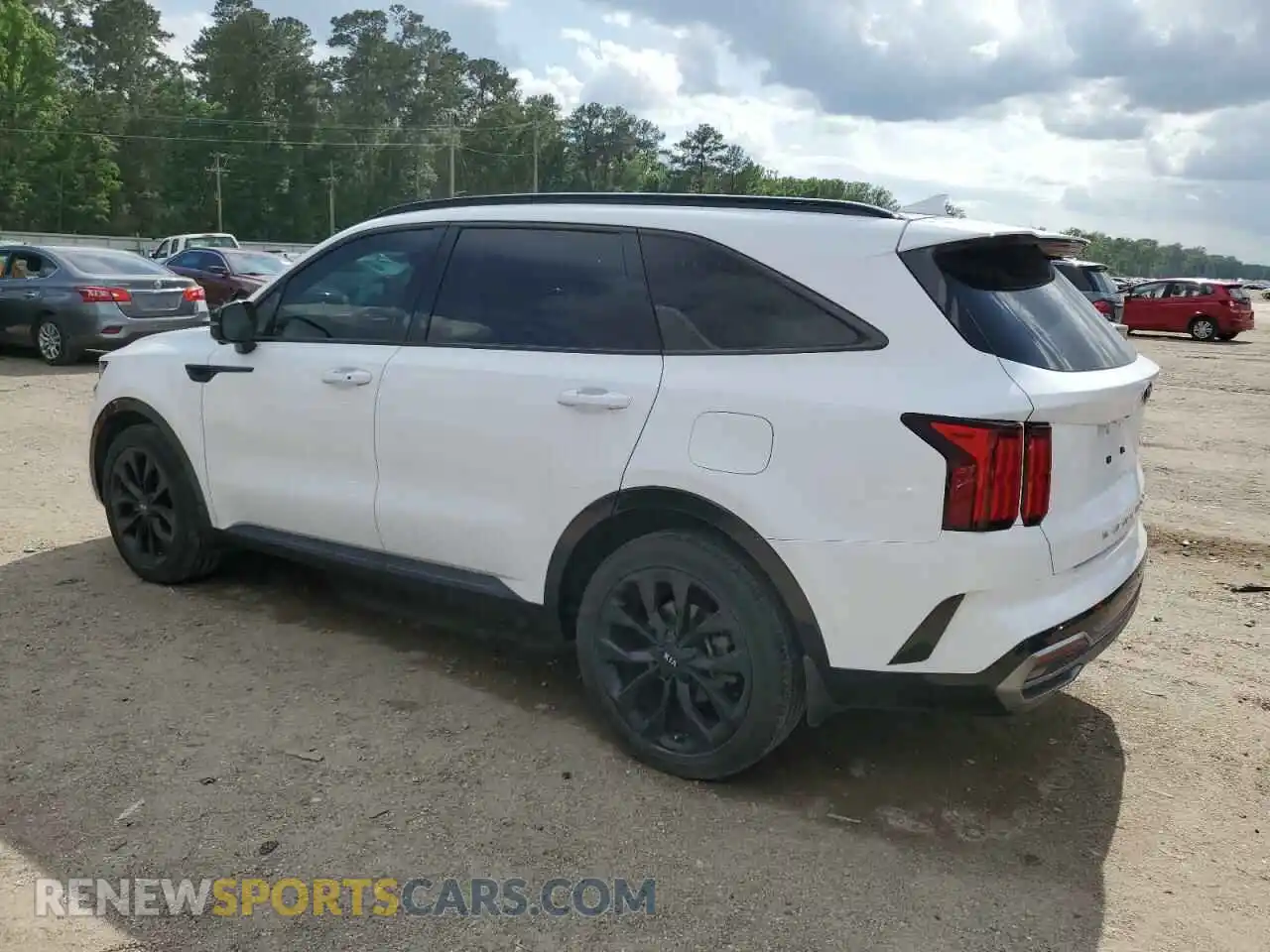 2 fotografías del automóvil dañado 5XYRK4LF3MG057270 KIA SORENTO 2021