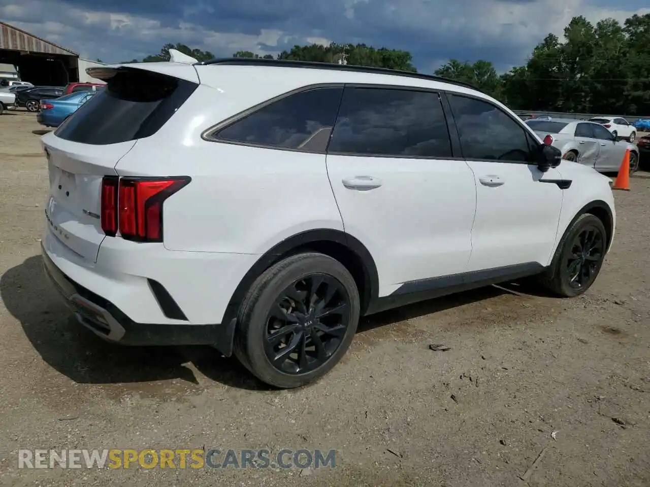 3 fotografías del automóvil dañado 5XYRK4LF3MG057270 KIA SORENTO 2021