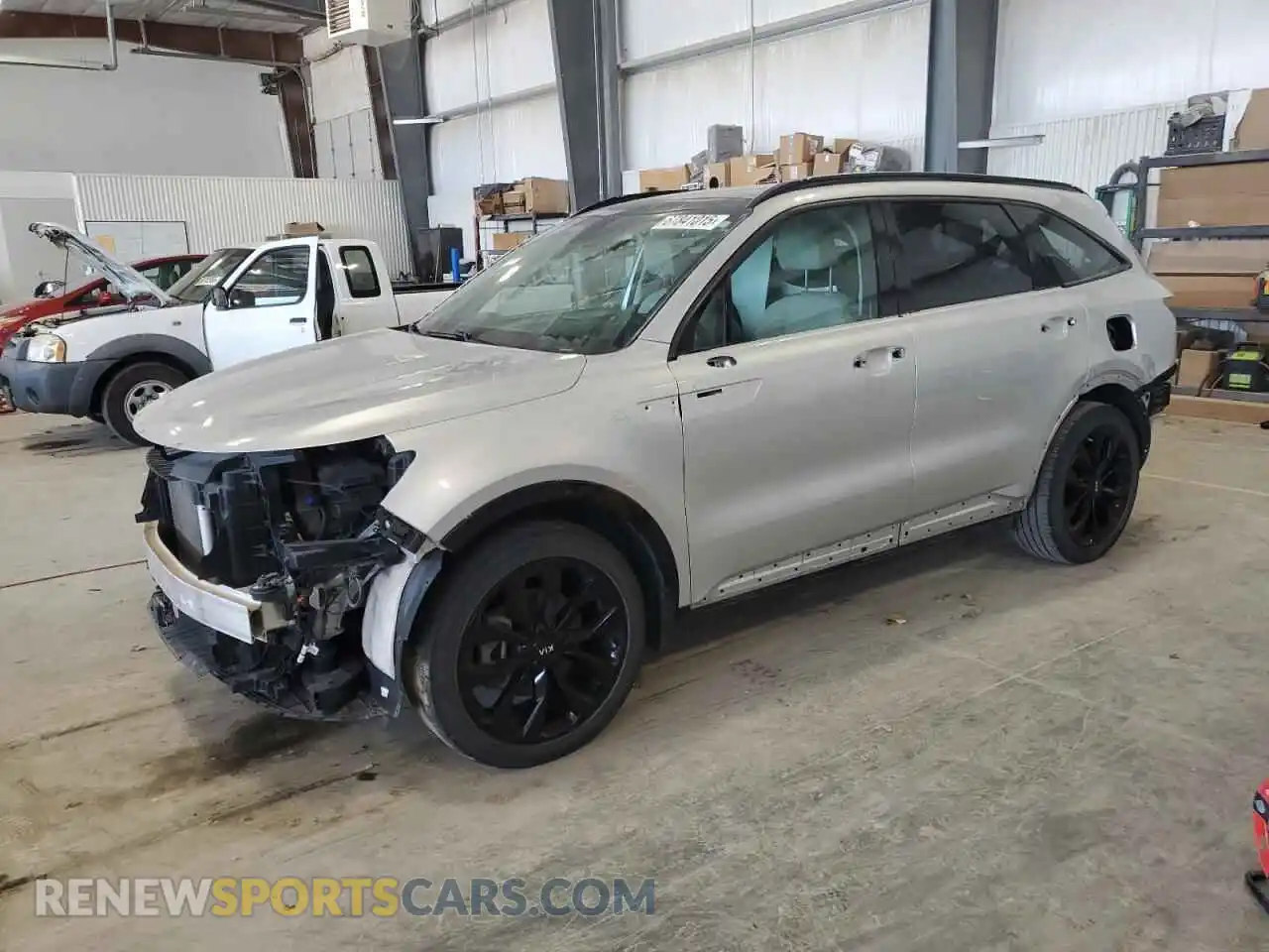 1 Photograph of a damaged car 5XYRK4LF4MG032846 KIA SORENTO 2021
