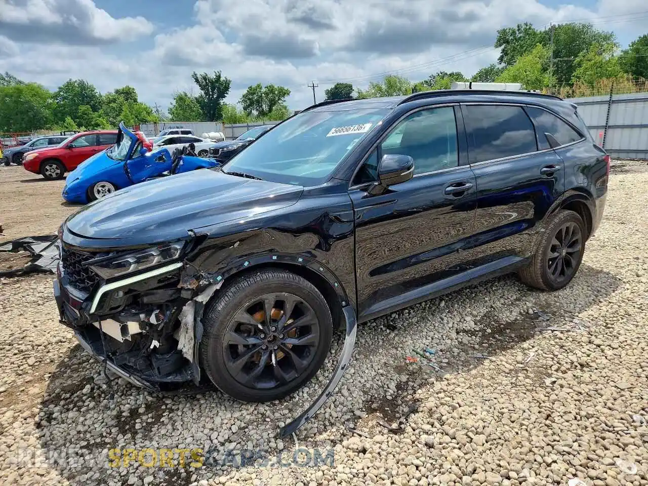 1 Фотография поврежденного автомобиля 5XYRK4LF4MG058248 KIA SORENTO 2021