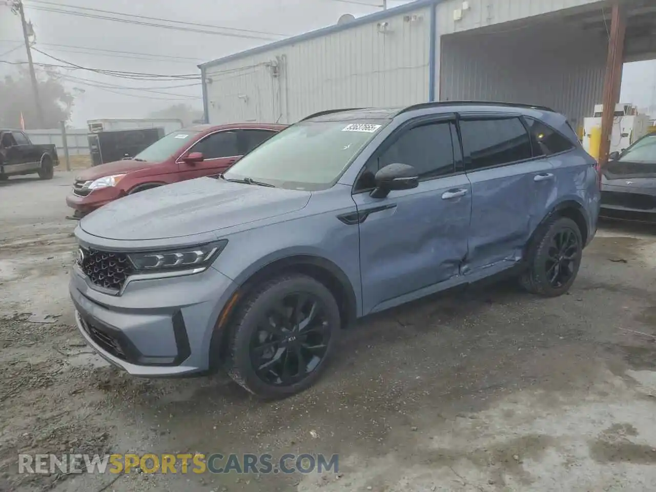 1 Photograph of a damaged car 5XYRK4LF4MG060937 KIA SORENTO 2021