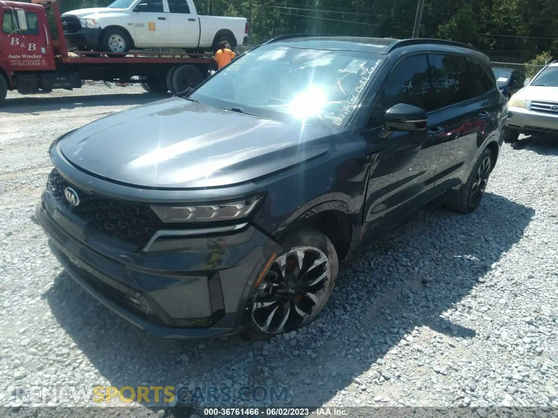2 Photograph of a damaged car 5XYRK4LF6MG064701 KIA SORENTO 2021