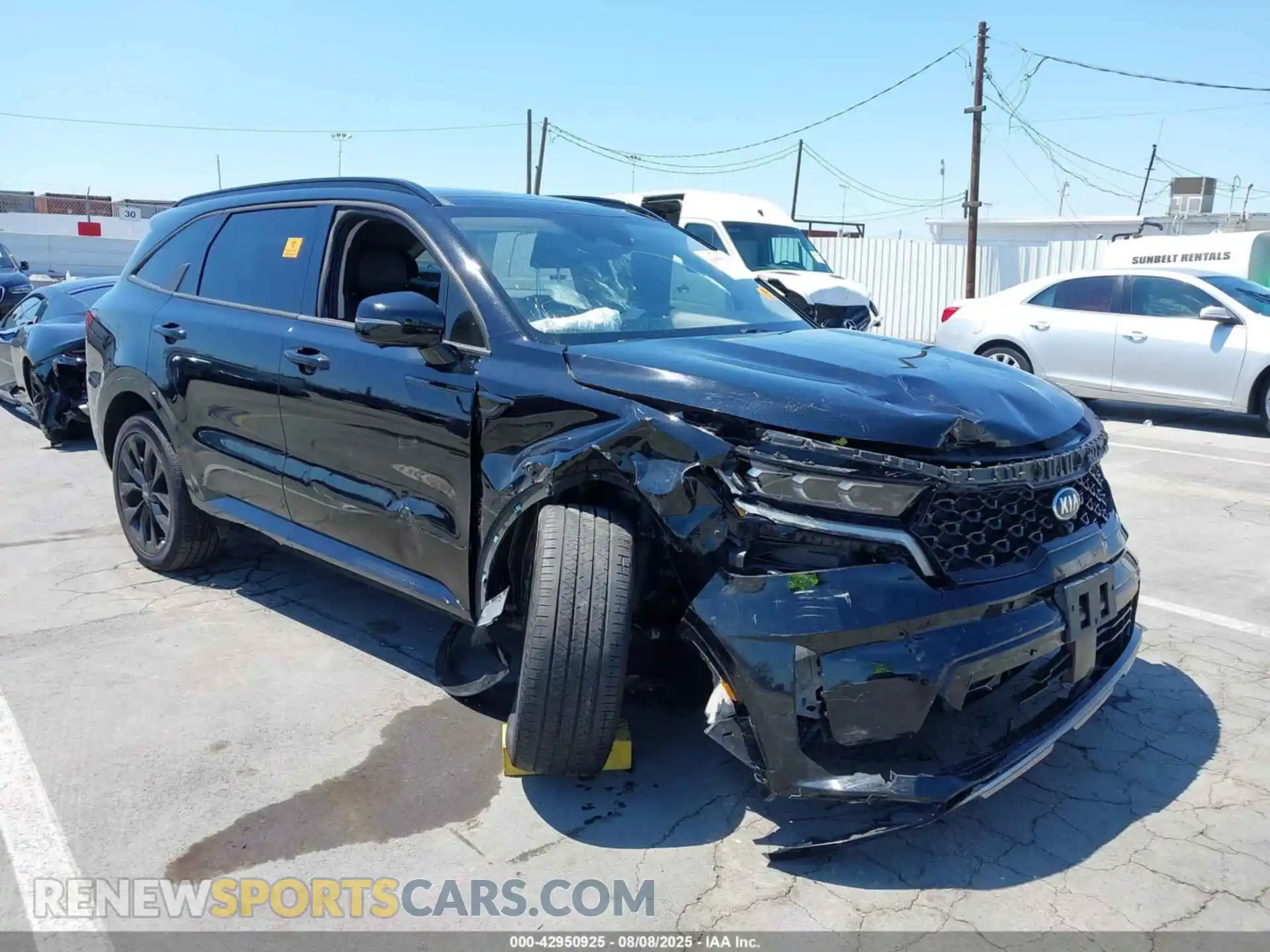 1 Photograph of a damaged car 5XYRK4LF7MG036308 KIA SORENTO 2021