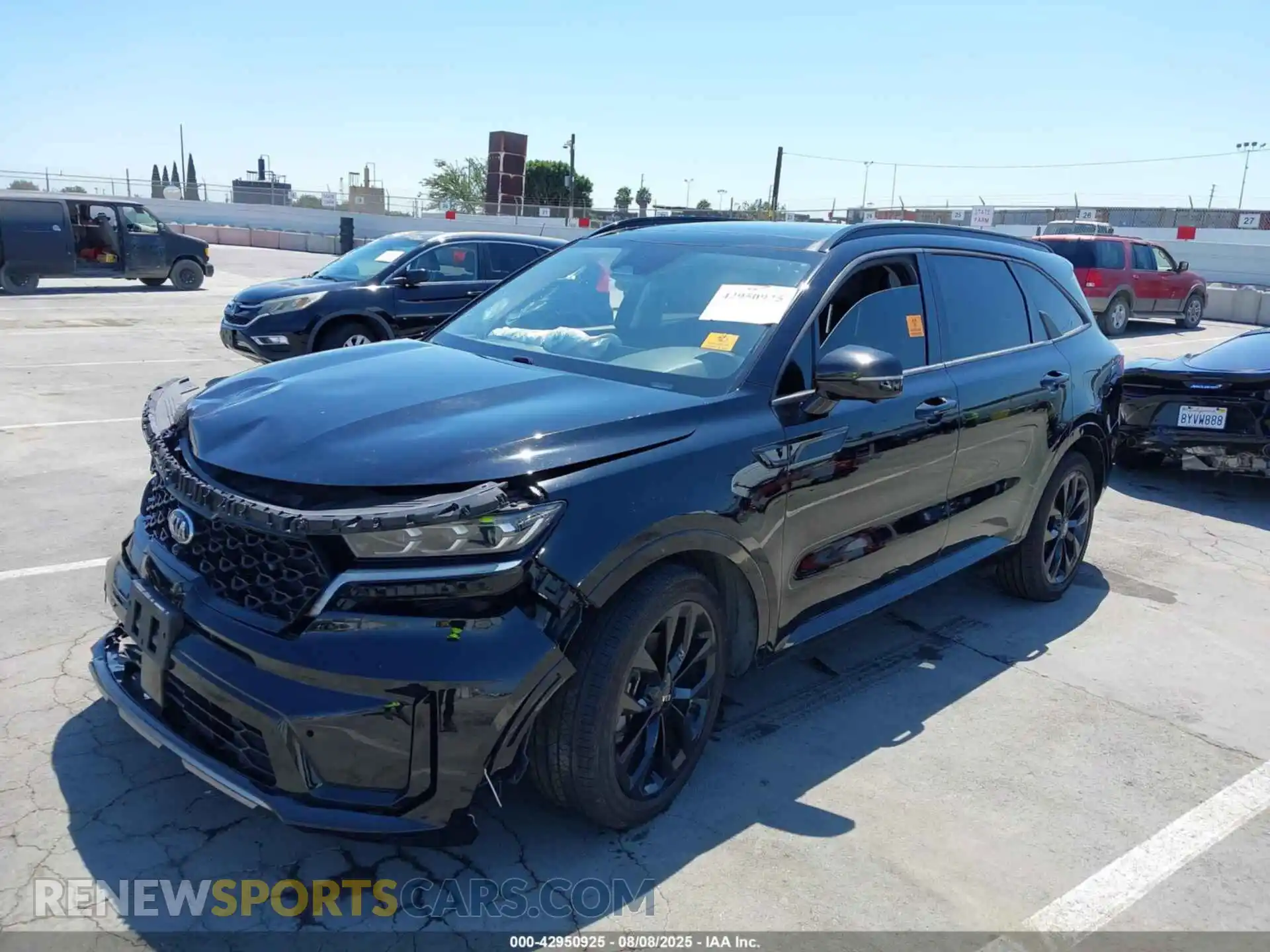 2 Photograph of a damaged car 5XYRK4LF7MG036308 KIA SORENTO 2021