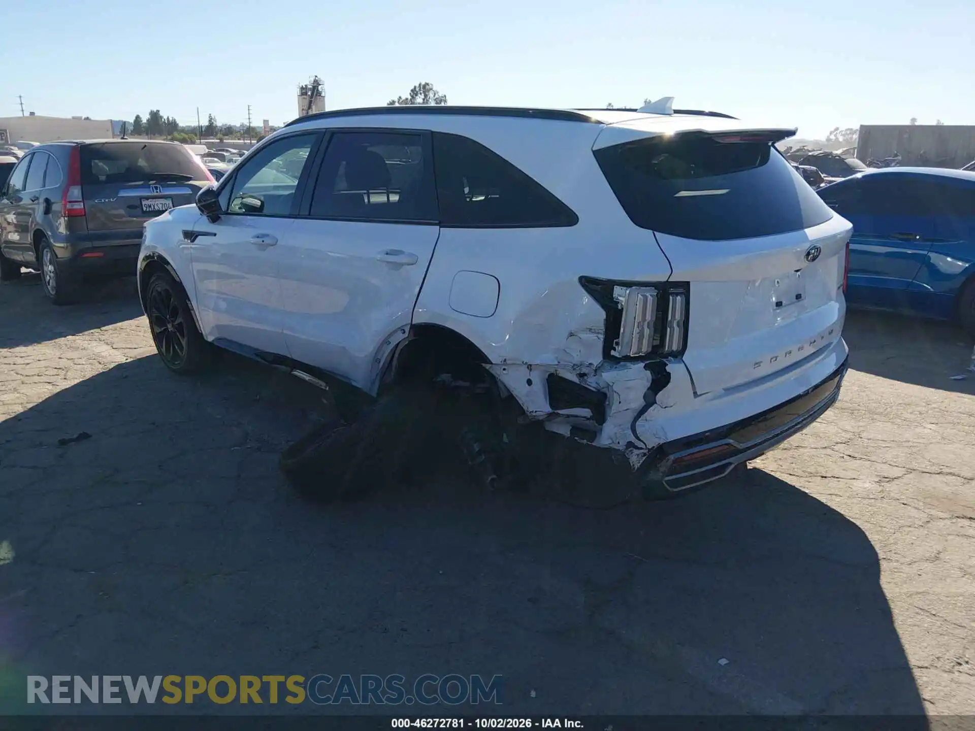 3 fotografías del automóvil dañado 5XYRK4LF9MG044961 KIA SORENTO 2021