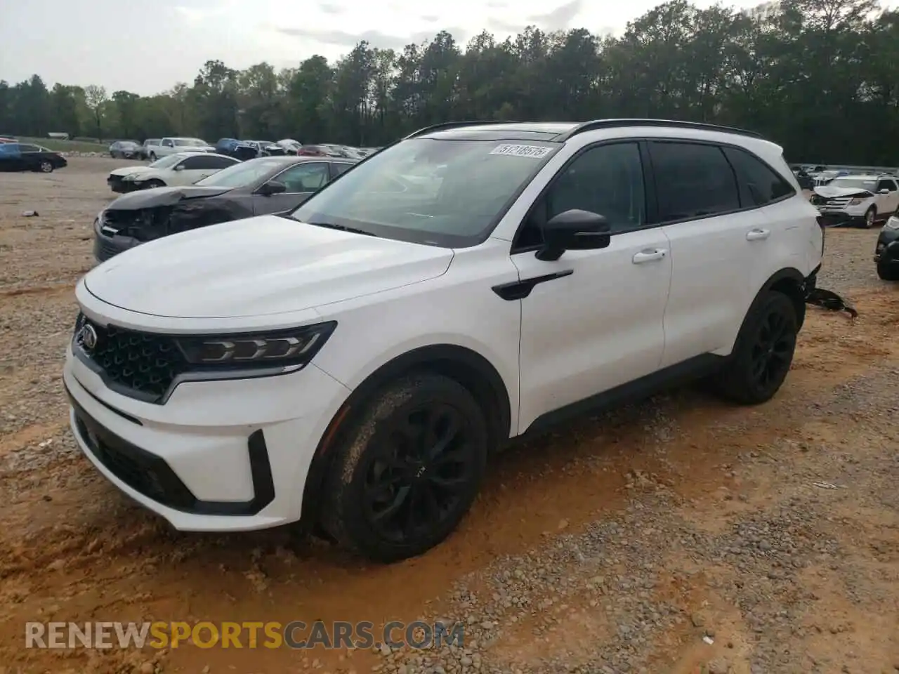 1 Photograph of a damaged car 5XYRK4LFXMG032754 KIA SORENTO 2021