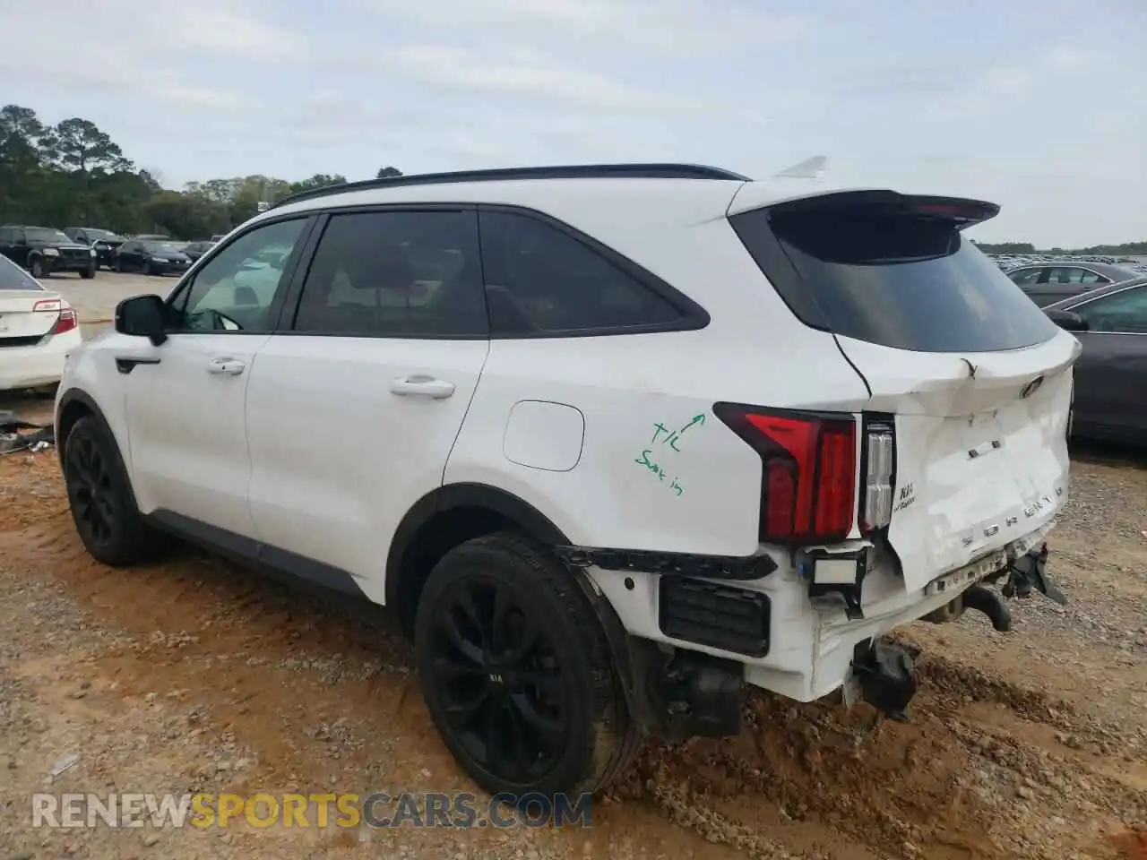 2 Photograph of a damaged car 5XYRK4LFXMG032754 KIA SORENTO 2021