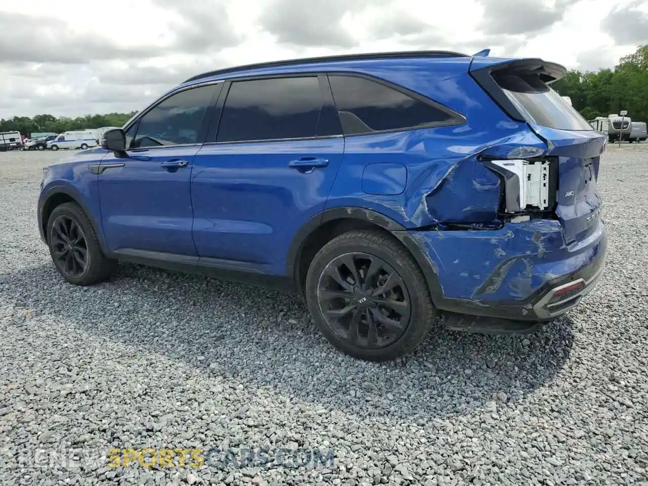 2 Photograph of a damaged car 5XYRKDLF1MG055145 KIA SORENTO 2021