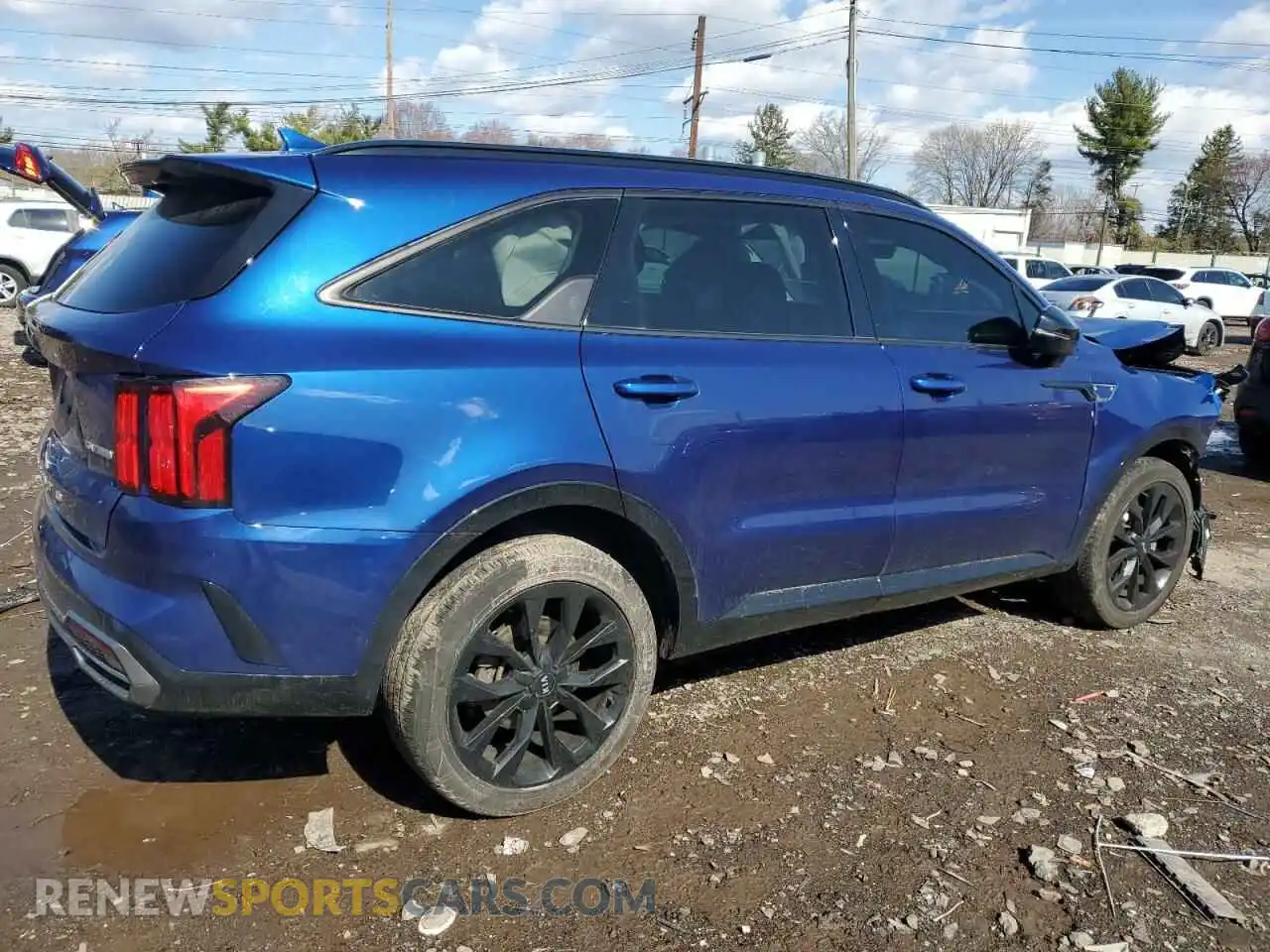 3 Photograph of a damaged car 5XYRKDLF2MG014720 KIA SORENTO 2021