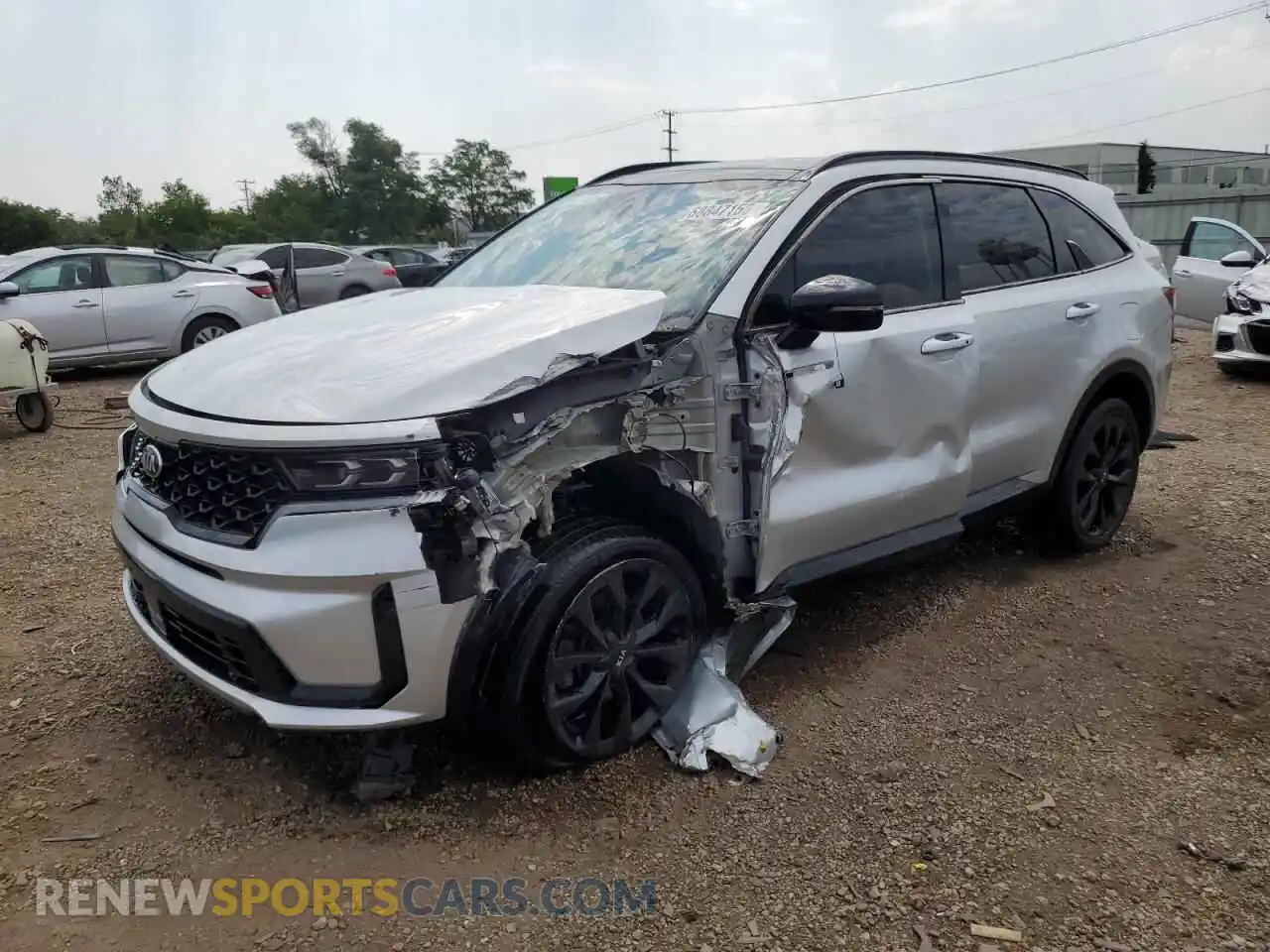 1 Photograph of a damaged car 5XYRKDLF2MG041030 KIA SORENTO 2021