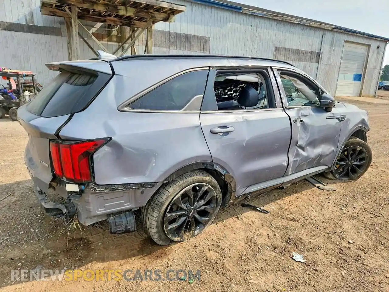 3 Photograph of a damaged car 5XYRKDLF2MG044820 KIA SORENTO 2021