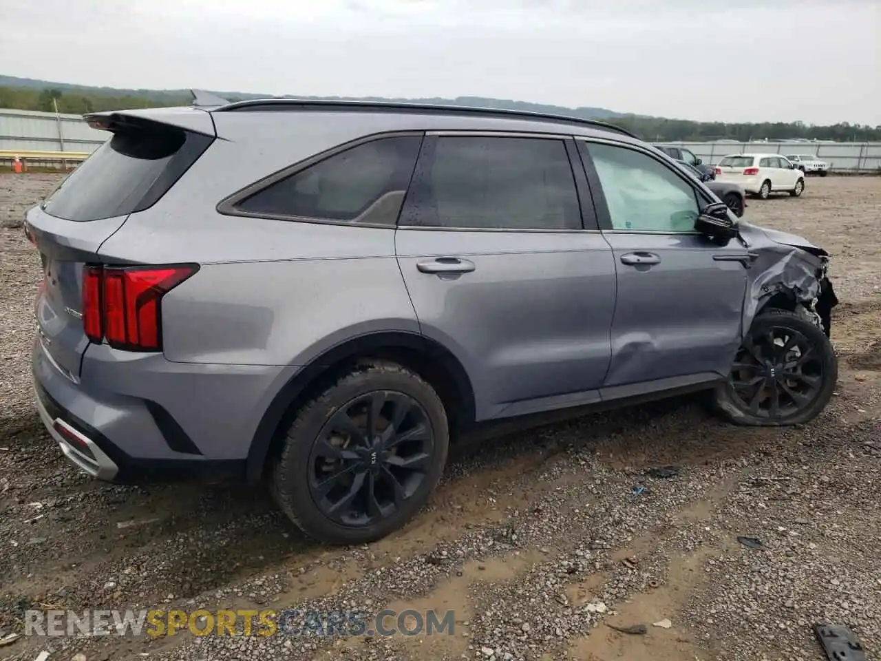 3 fotografías del automóvil dañado 5XYRKDLF3MG042736 KIA SORENTO 2021