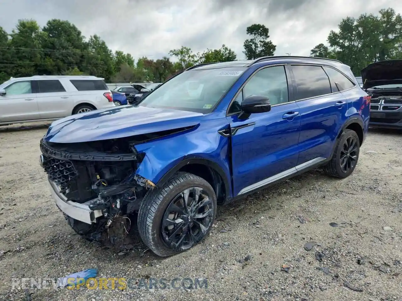 1 Photograph of a damaged car 5XYRKDLF3MG056877 KIA SORENTO 2021
