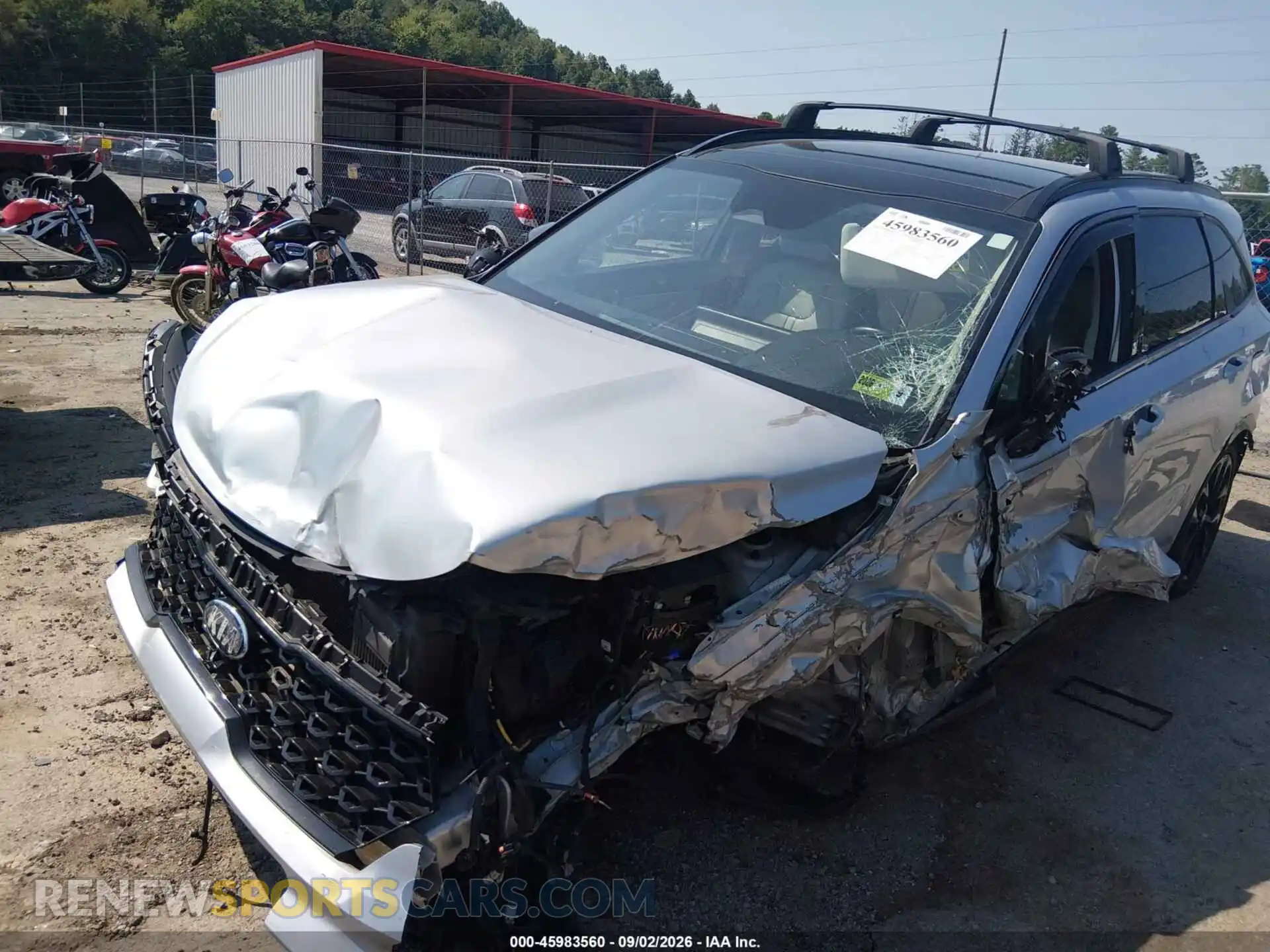 2 Photograph of a damaged car 5XYRKDLF4MG032443 KIA SORENTO 2021