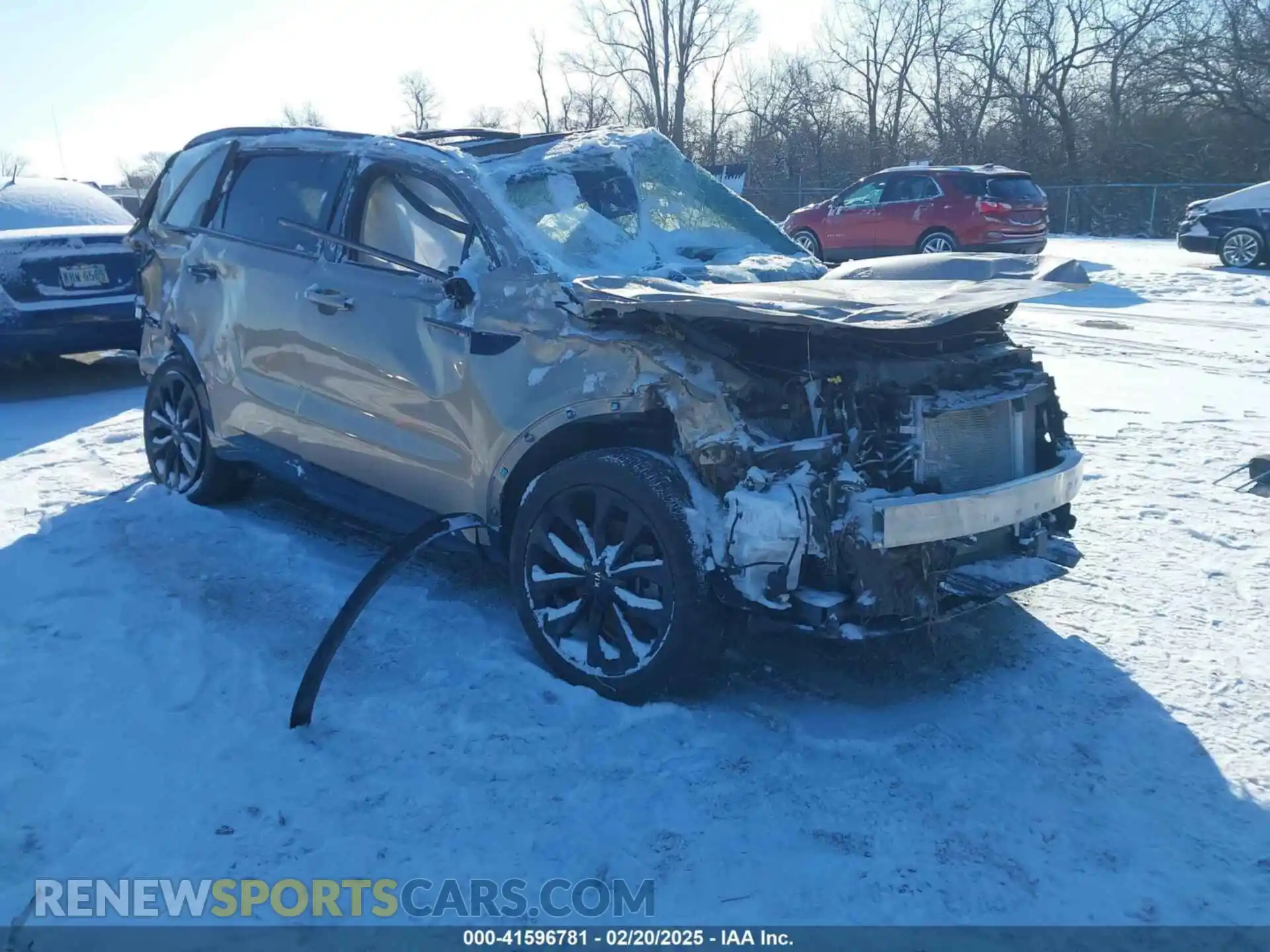 1 Photograph of a damaged car 5XYRKDLF5MG028675 KIA SORENTO 2021