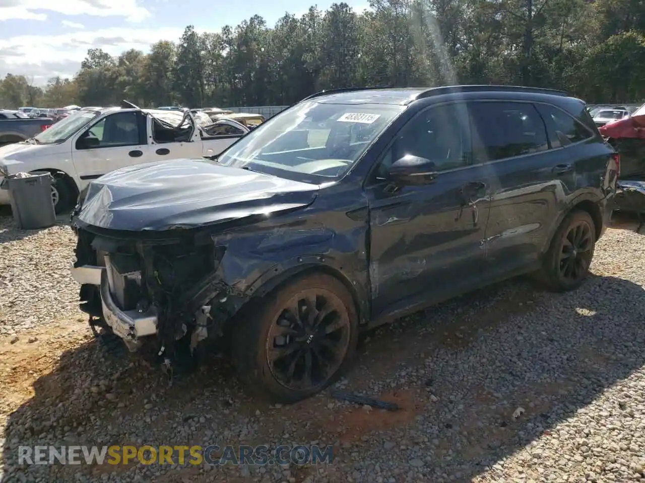 1 fotografías del automóvil dañado 5XYRKDLF5MG031804 KIA SORENTO 2021