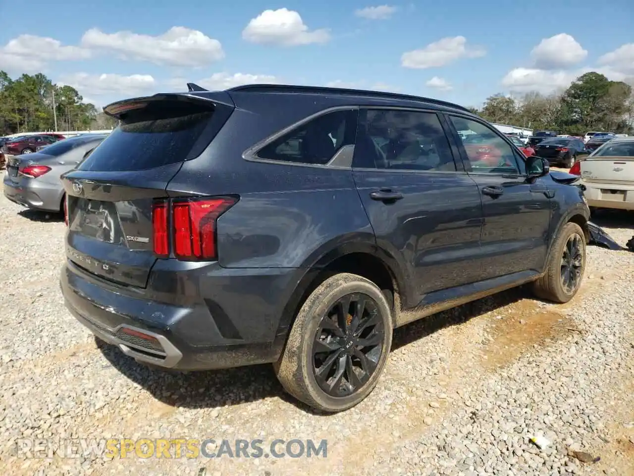 3 fotografías del automóvil dañado 5XYRKDLF5MG031804 KIA SORENTO 2021