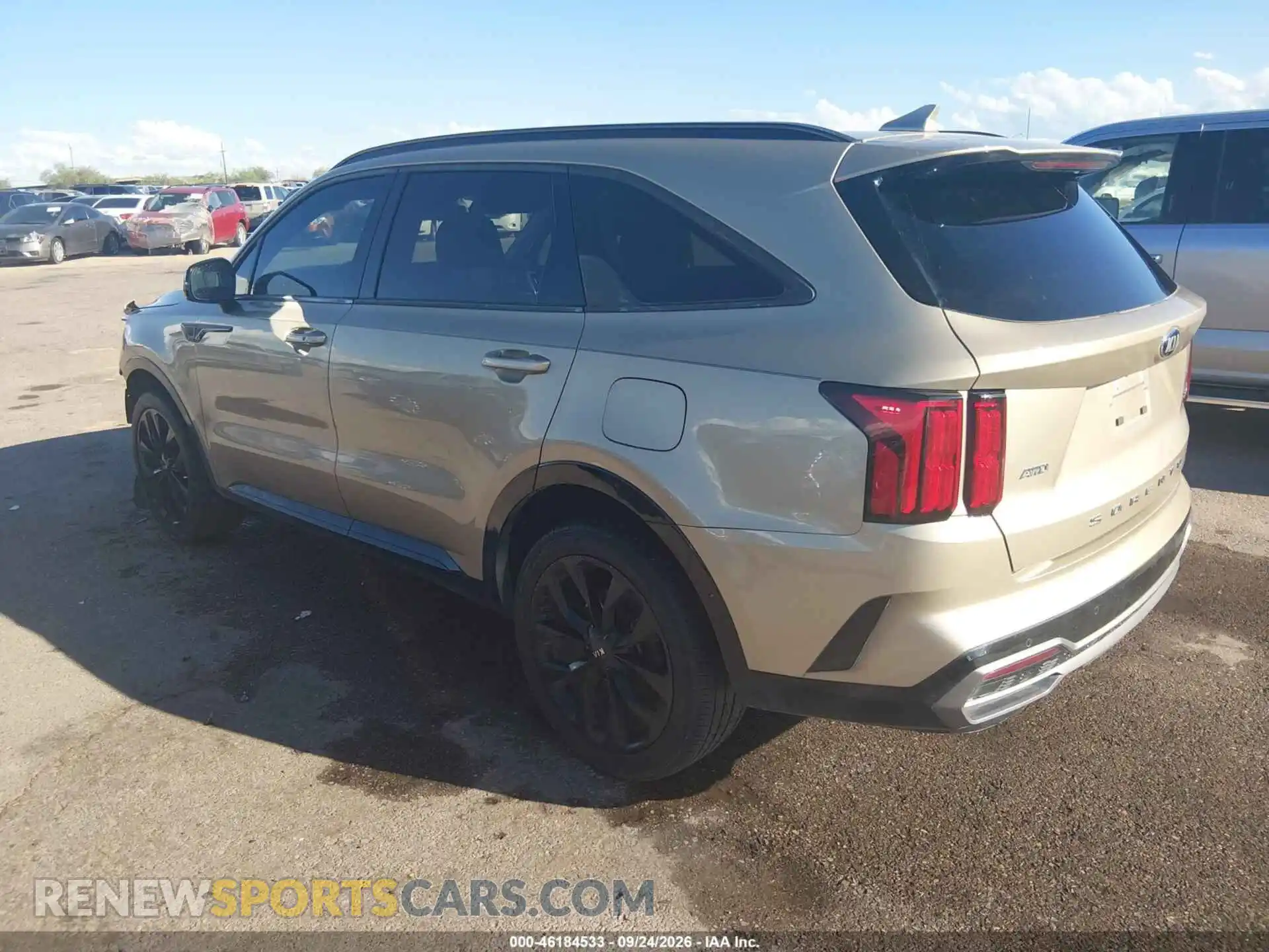 3 Photograph of a damaged car 5XYRKDLF6MG053990 KIA SORENTO 2021