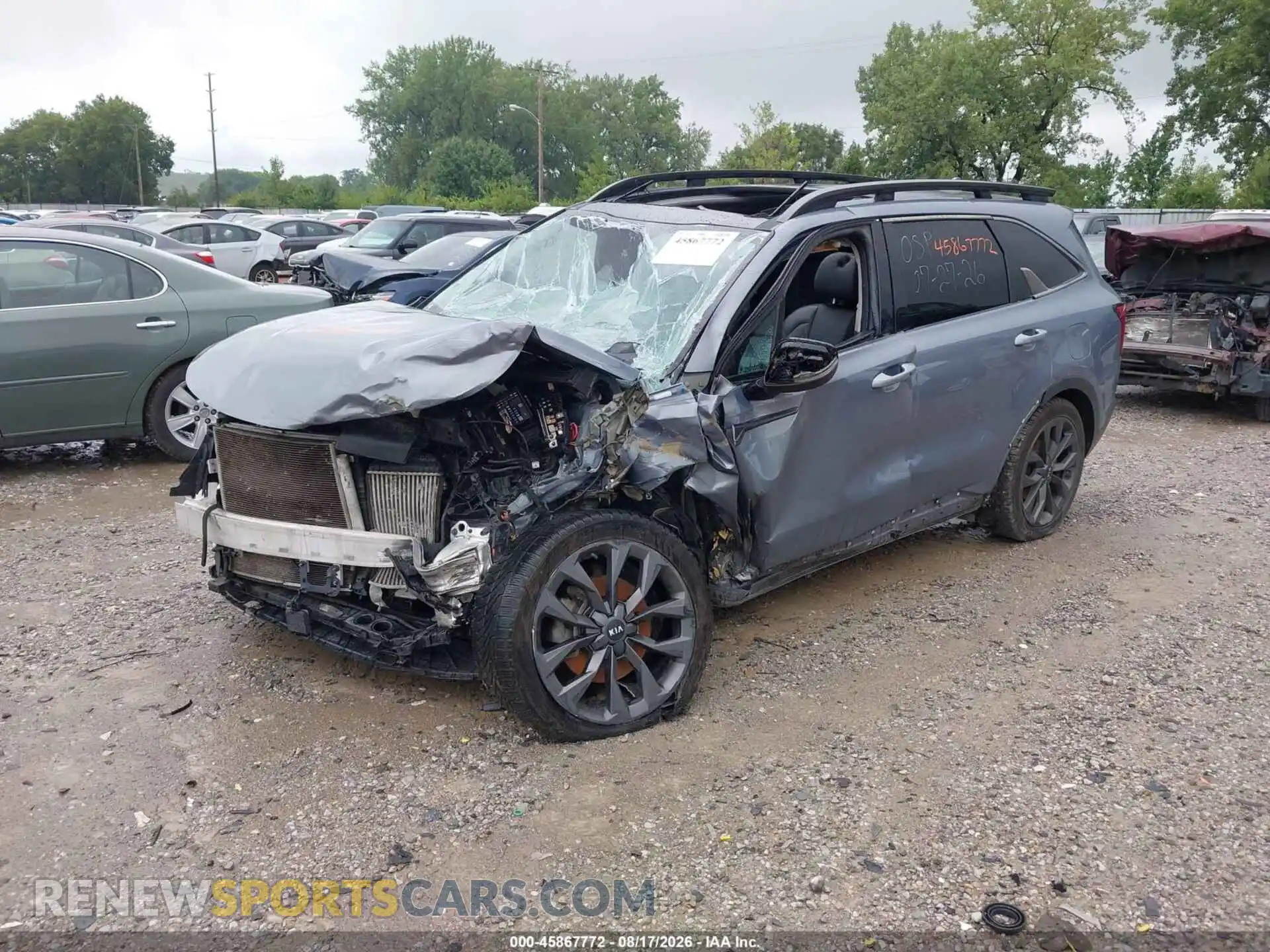 2 Photograph of a damaged car 5XYRKDLF7MG031528 KIA SORENTO 2021