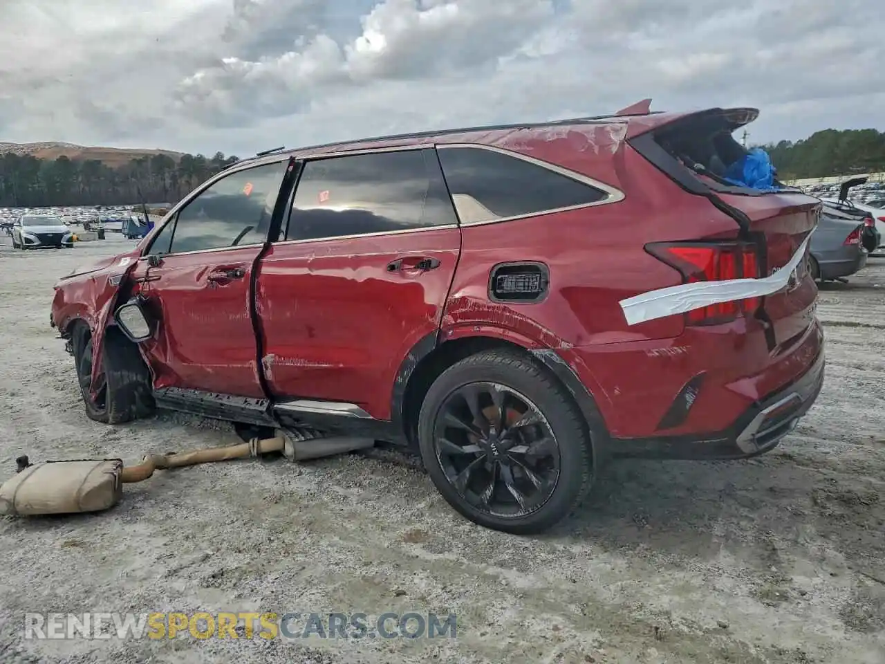 2 Photograph of a damaged car 5XYRKDLF8MG041369 KIA SORENTO 2021