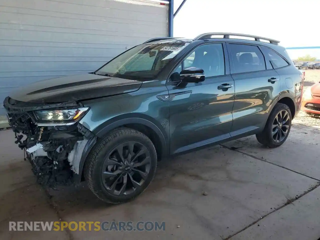 1 Photograph of a damaged car 5XYRKDLF9MG016318 KIA SORENTO 2021