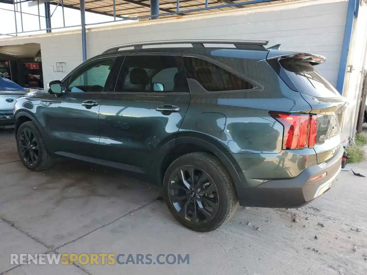 2 Photograph of a damaged car 5XYRKDLF9MG016318 KIA SORENTO 2021