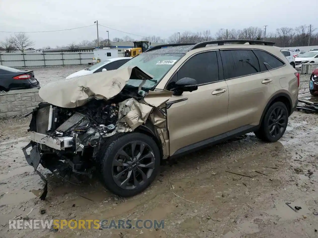 1 Photograph of a damaged car 5XYRKDLF9MG026816 KIA SORENTO 2021