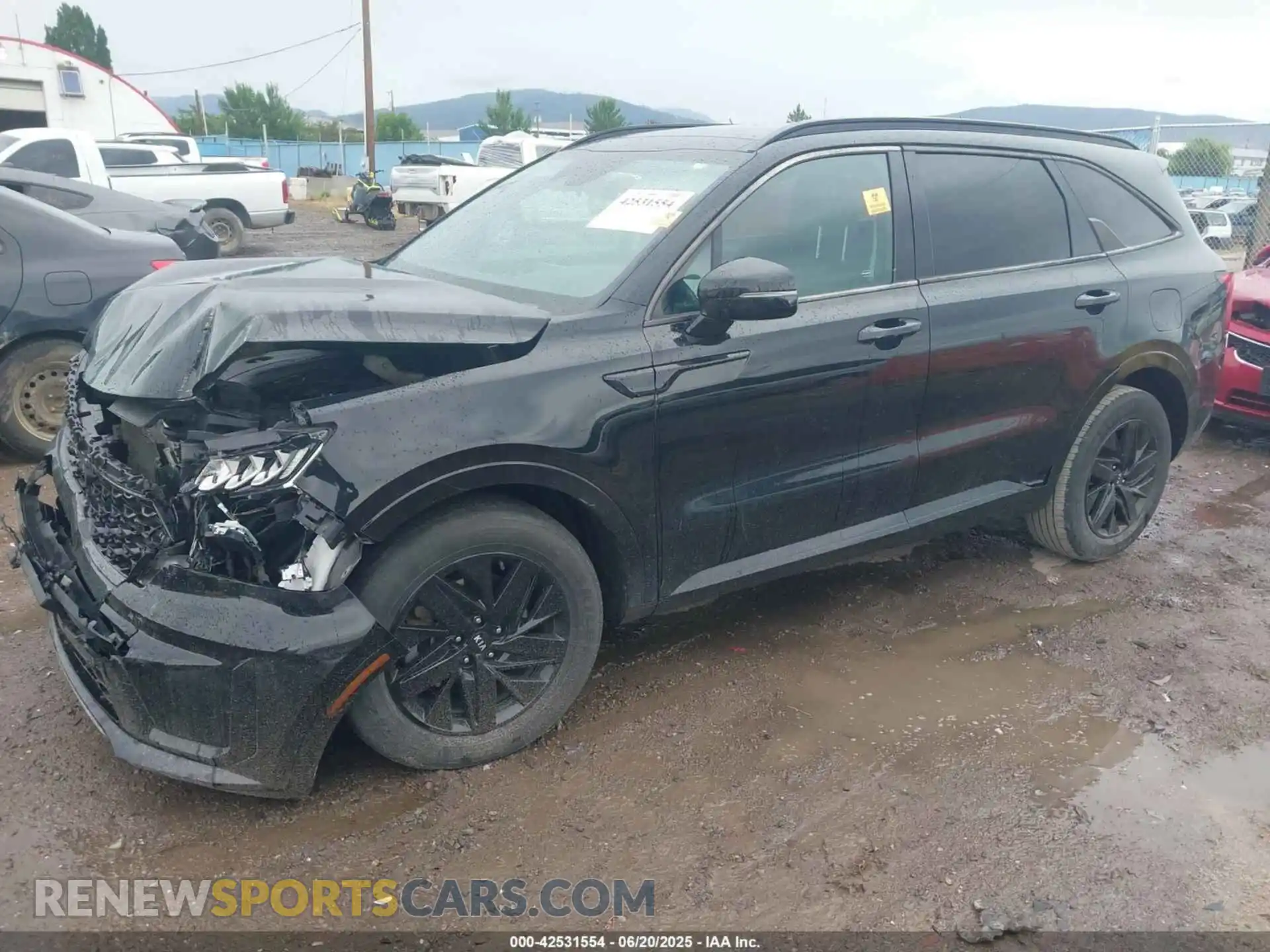 2 Photograph of a damaged car 5XYRL4LC0MG008692 KIA SORENTO 2021