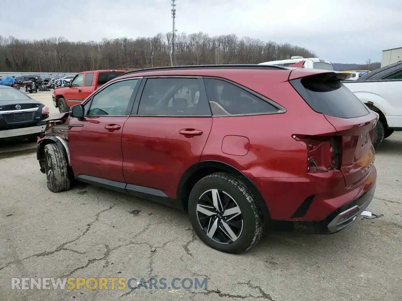 2 Photograph of a damaged car 5XYRL4LC0MG009759 KIA SORENTO 2021