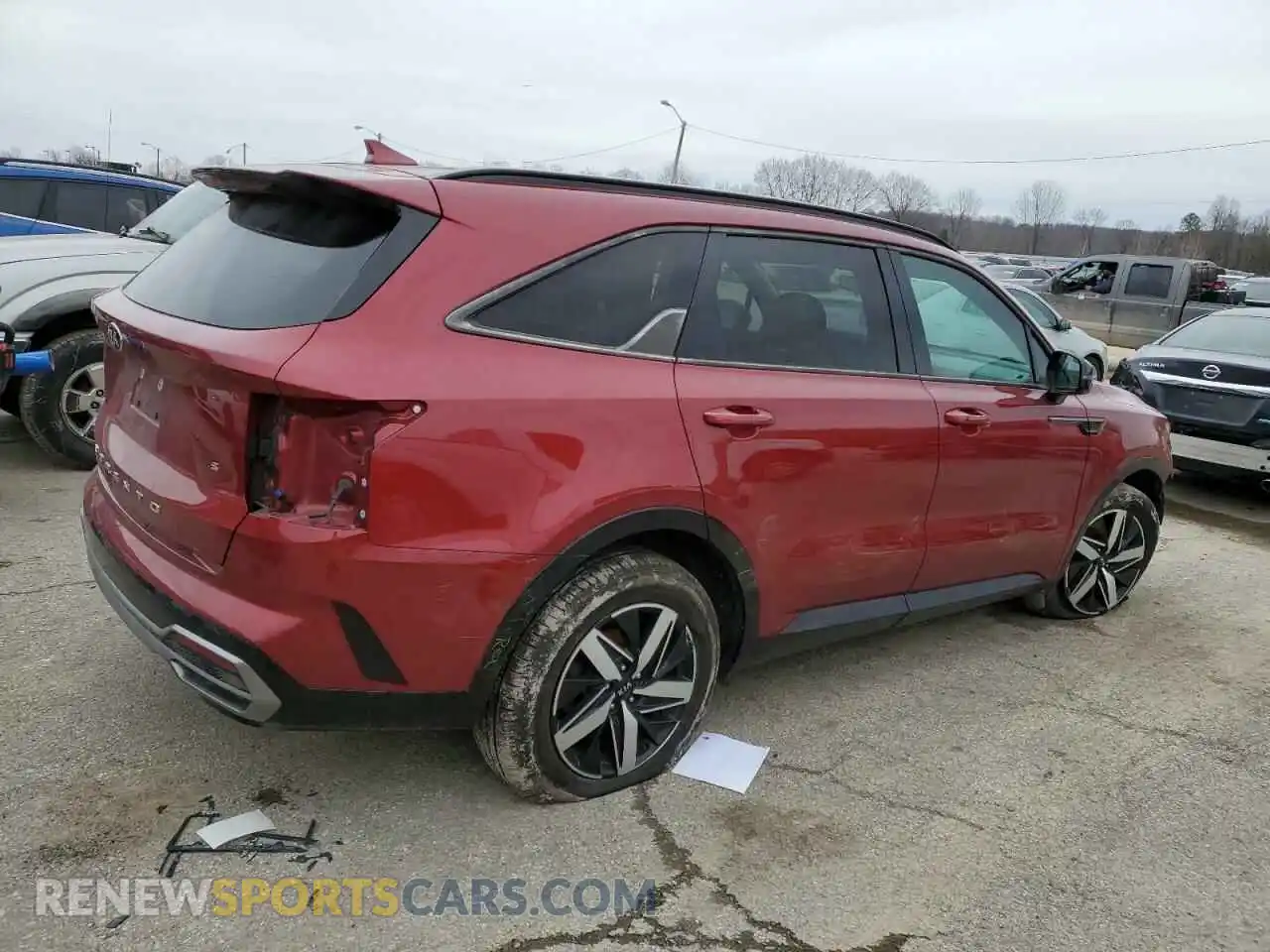3 Photograph of a damaged car 5XYRL4LC0MG009759 KIA SORENTO 2021