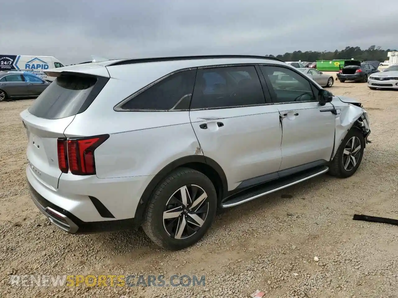 3 fotografías del automóvil dañado 5XYRL4LC0MG035388 KIA SORENTO 2021