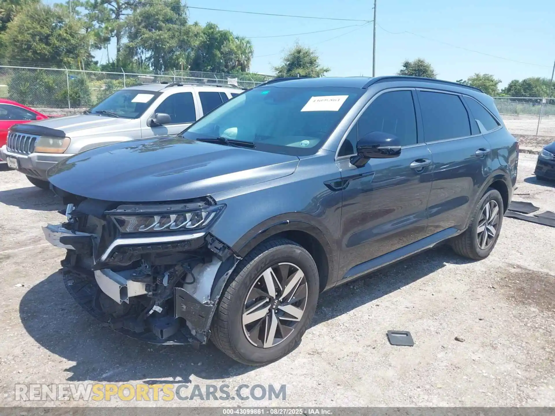 2 Photograph of a damaged car 5XYRL4LC1MG008295 KIA SORENTO 2021
