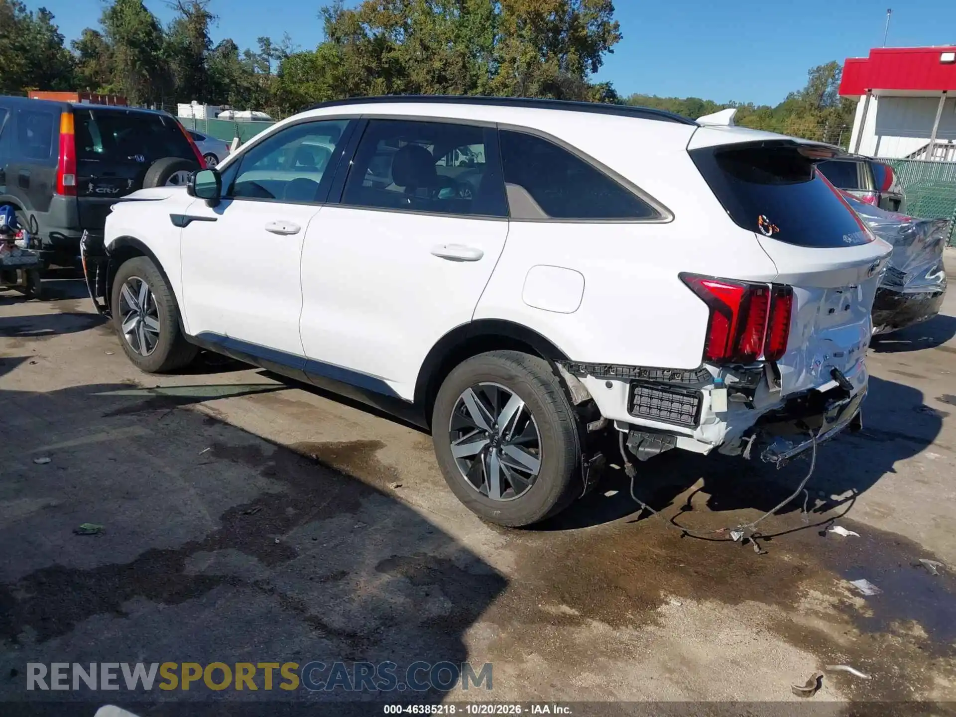 3 fotografías del automóvil dañado 5XYRL4LC1MG017644 KIA SORENTO 2021