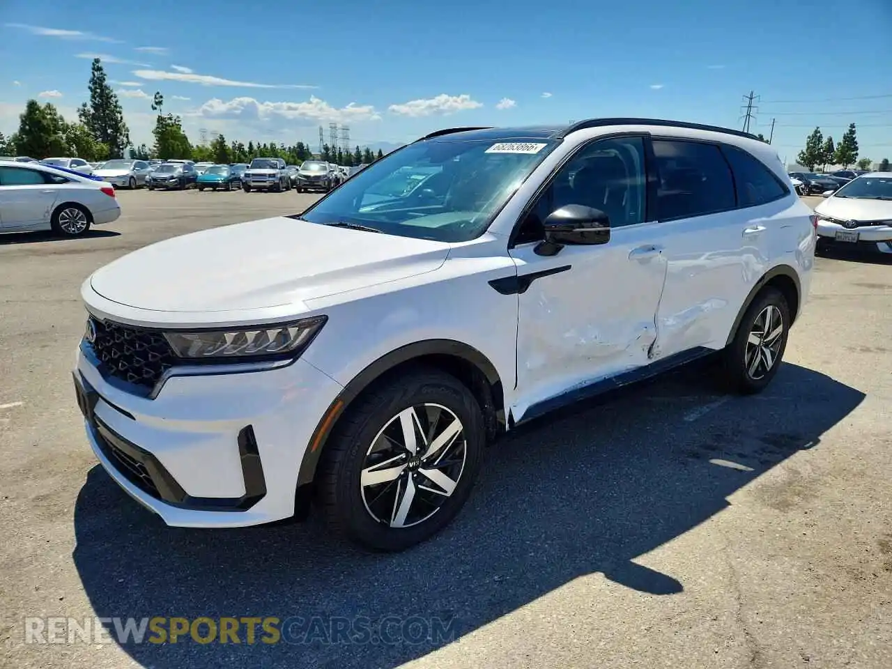 1 Photograph of a damaged car 5XYRL4LC2MG067405 KIA SORENTO 2021