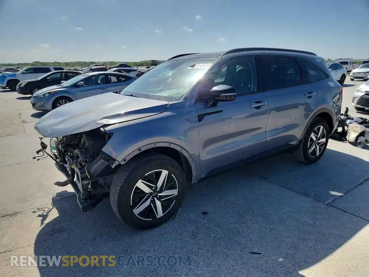 1 Photograph of a damaged car 5XYRL4LC3MG040830 KIA SORENTO 2021