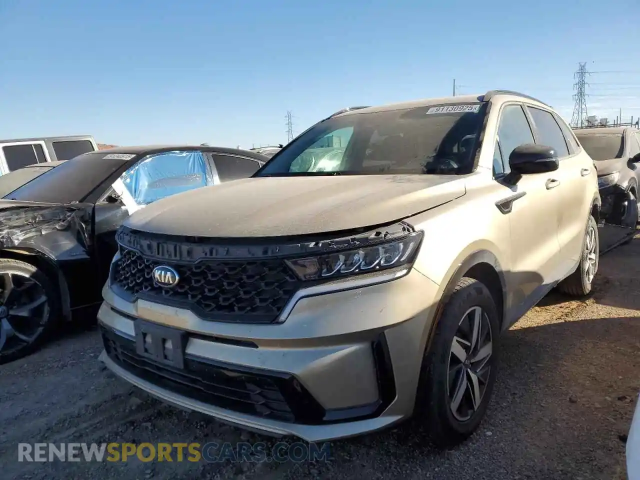 1 Photograph of a damaged car 5XYRL4LC3MG049138 KIA SORENTO 2021