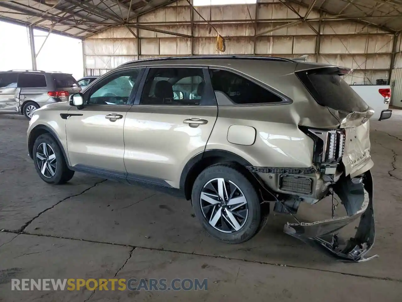 2 Photograph of a damaged car 5XYRL4LC3MG049138 KIA SORENTO 2021