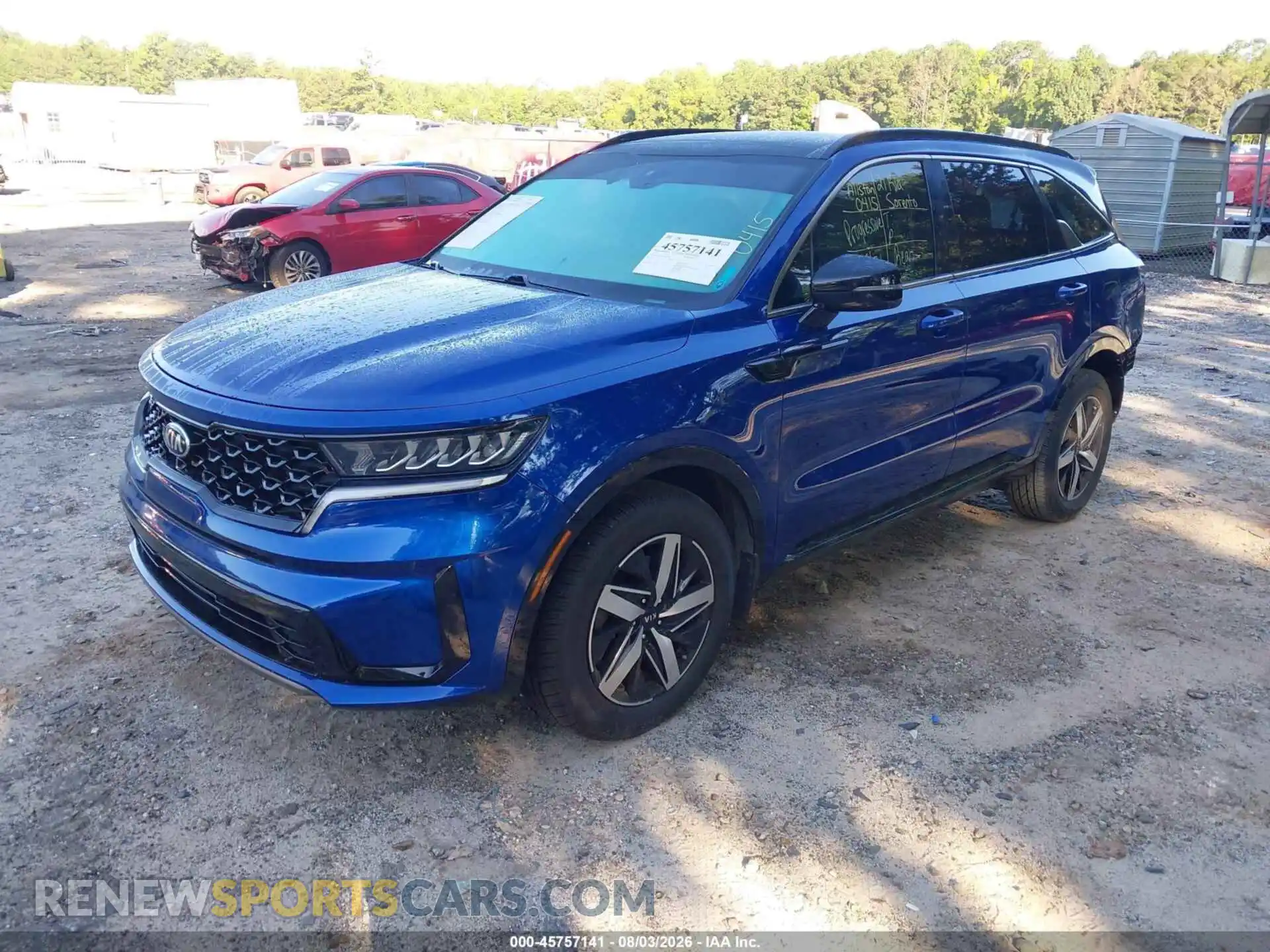 2 Photograph of a damaged car 5XYRL4LC3MG062682 KIA SORENTO 2021