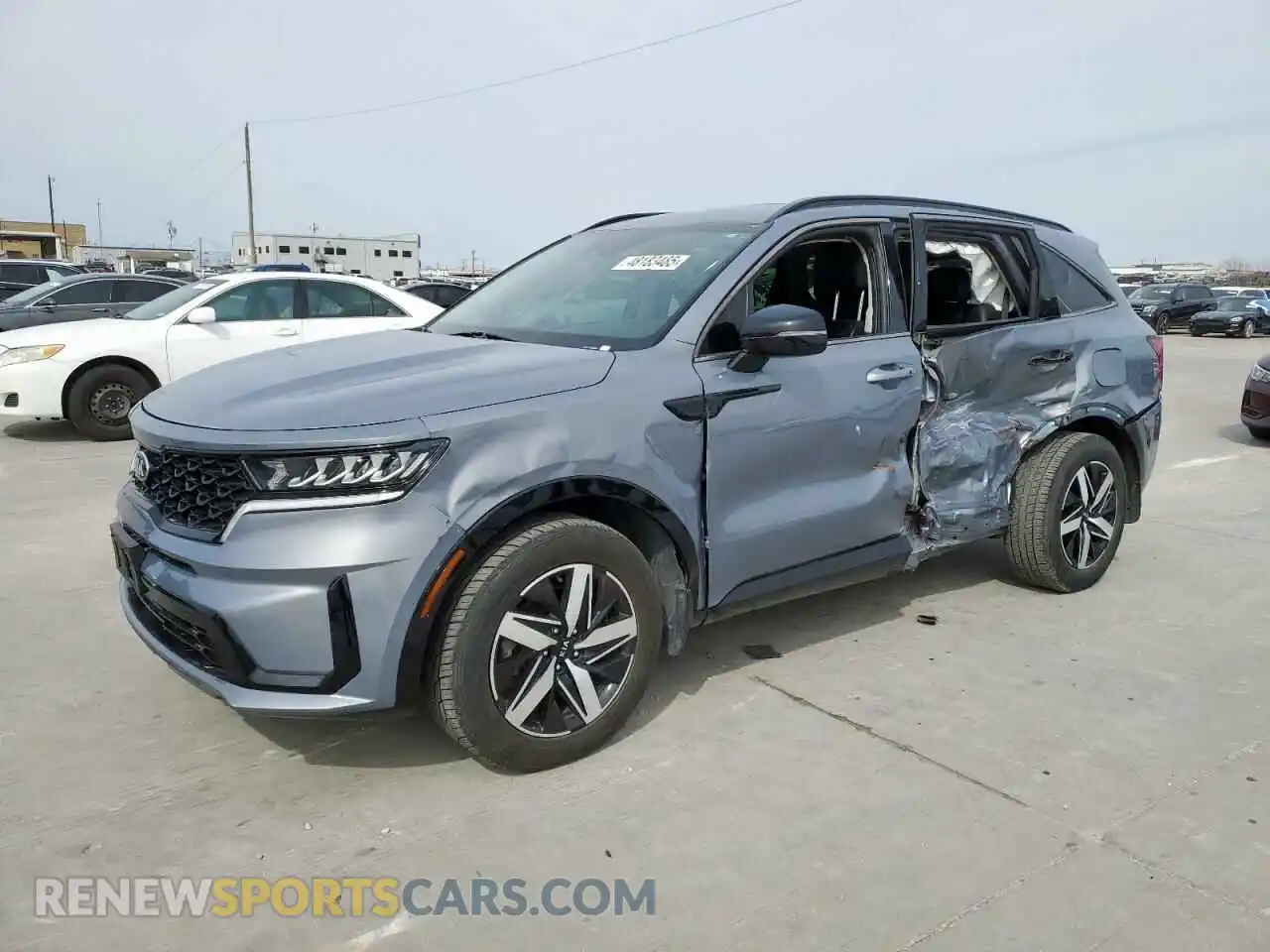 1 Photograph of a damaged car 5XYRL4LC5MG054213 KIA SORENTO 2021