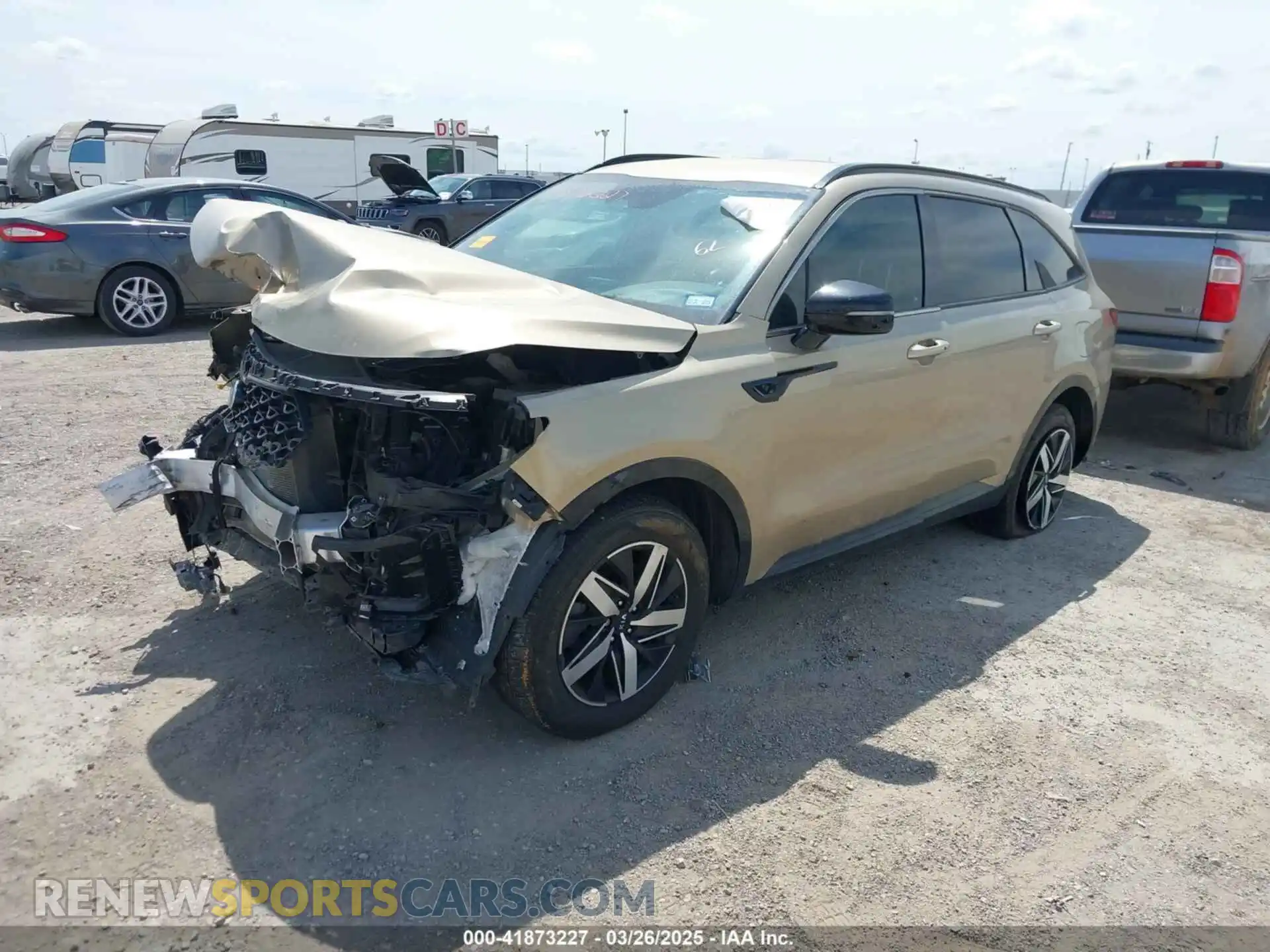 2 Photograph of a damaged car 5XYRL4LC5MG064630 KIA SORENTO 2021