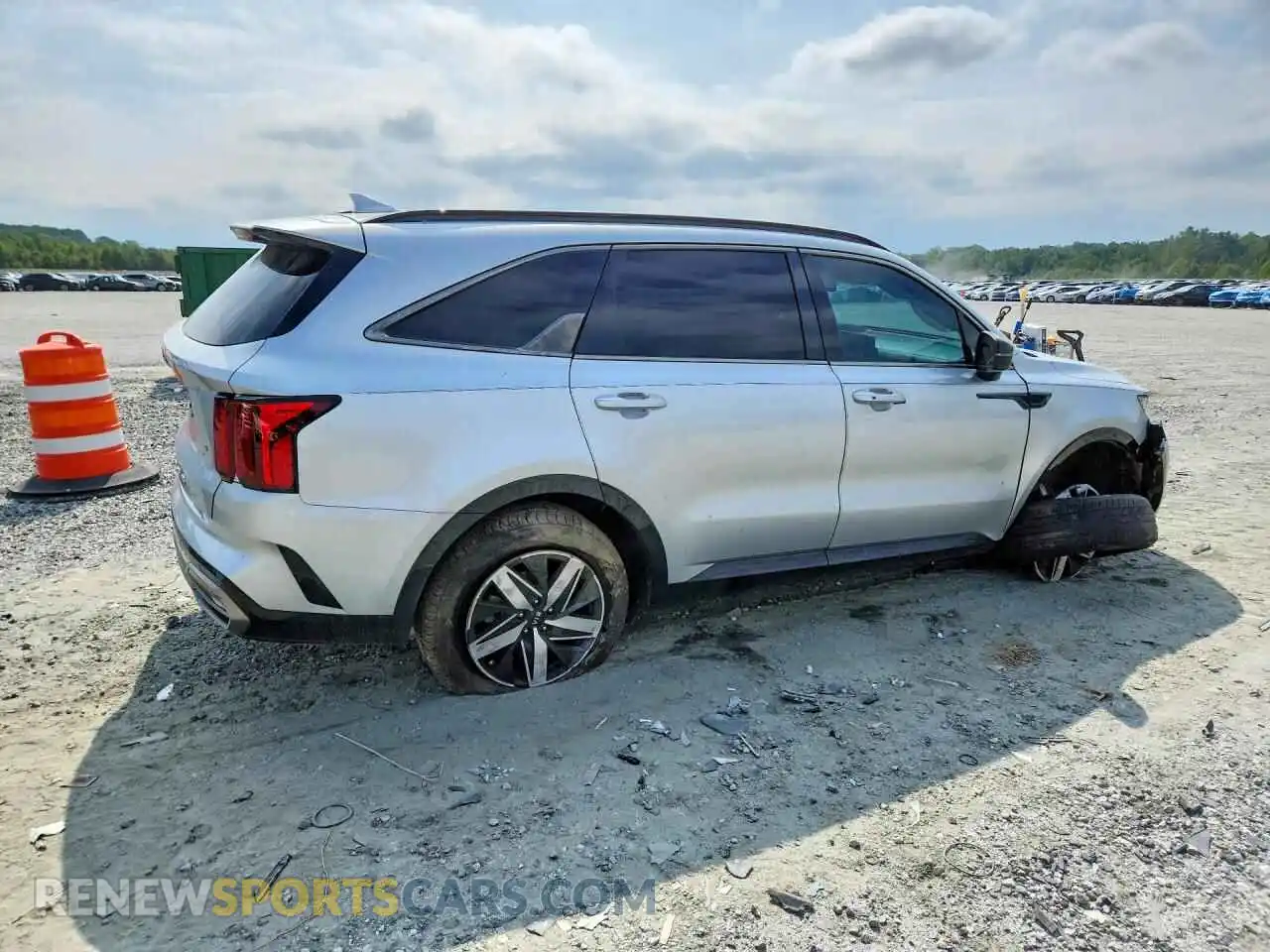 3 fotografías del automóvil dañado 5XYRL4LC6MG008244 KIA SORENTO 2021