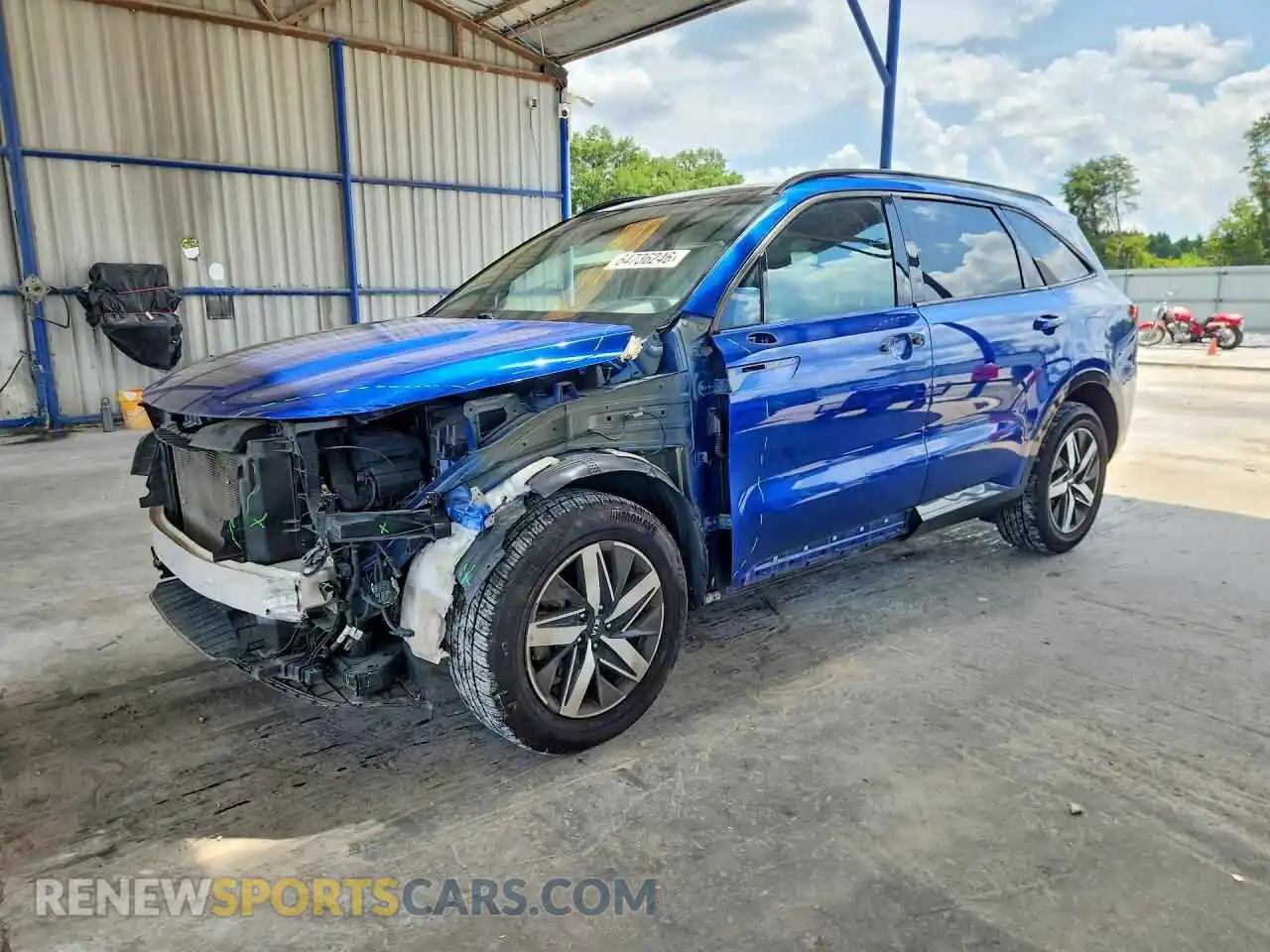 1 fotografías del automóvil dañado 5XYRL4LC6MG009149 KIA SORENTO 2021