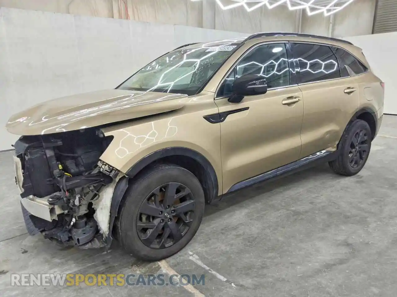 1 Photograph of a damaged car 5XYRL4LC7MG009919 KIA SORENTO 2021