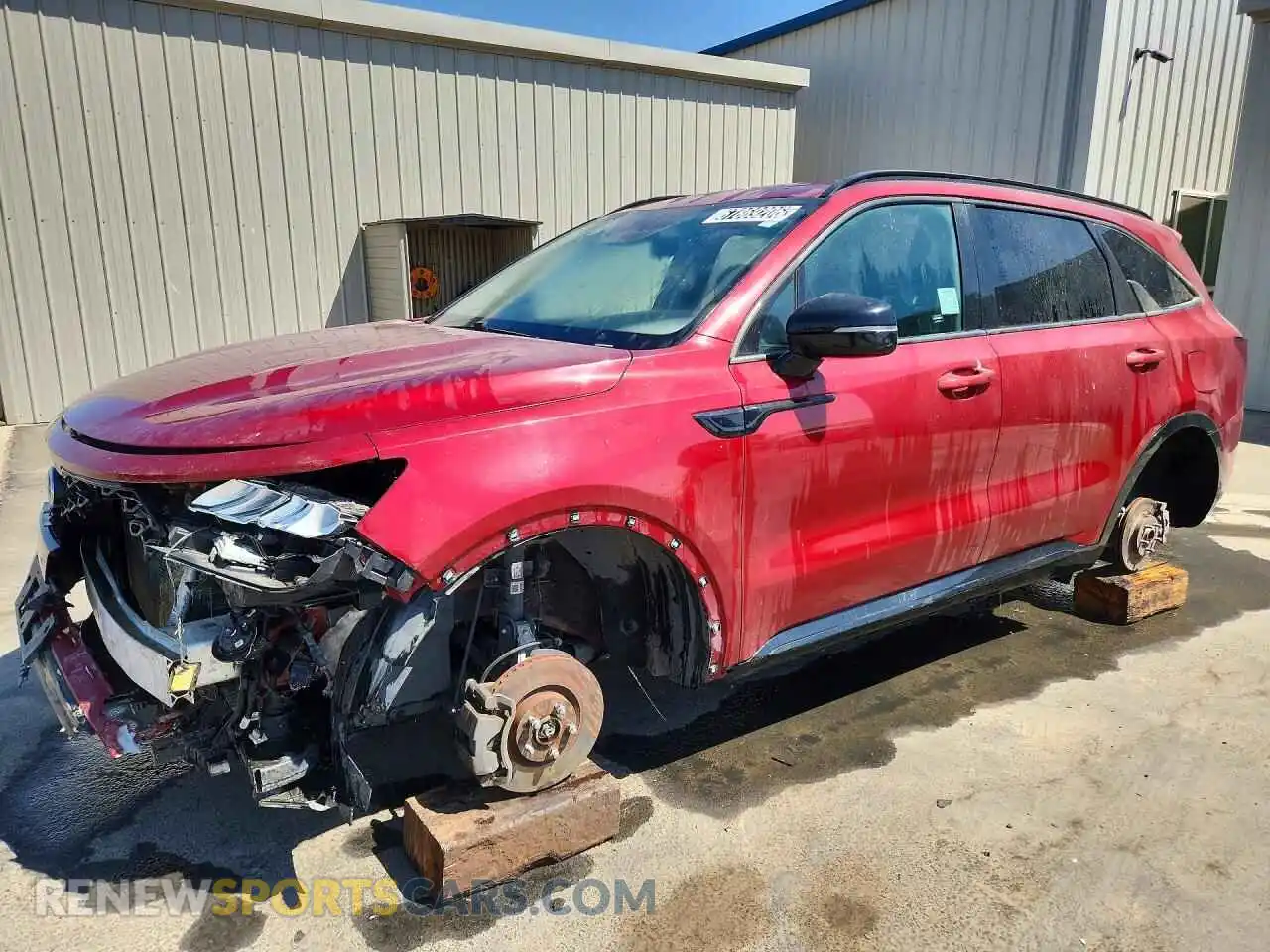 1 fotografías del automóvil dañado 5XYRL4LC7MG060823 KIA SORENTO 2021