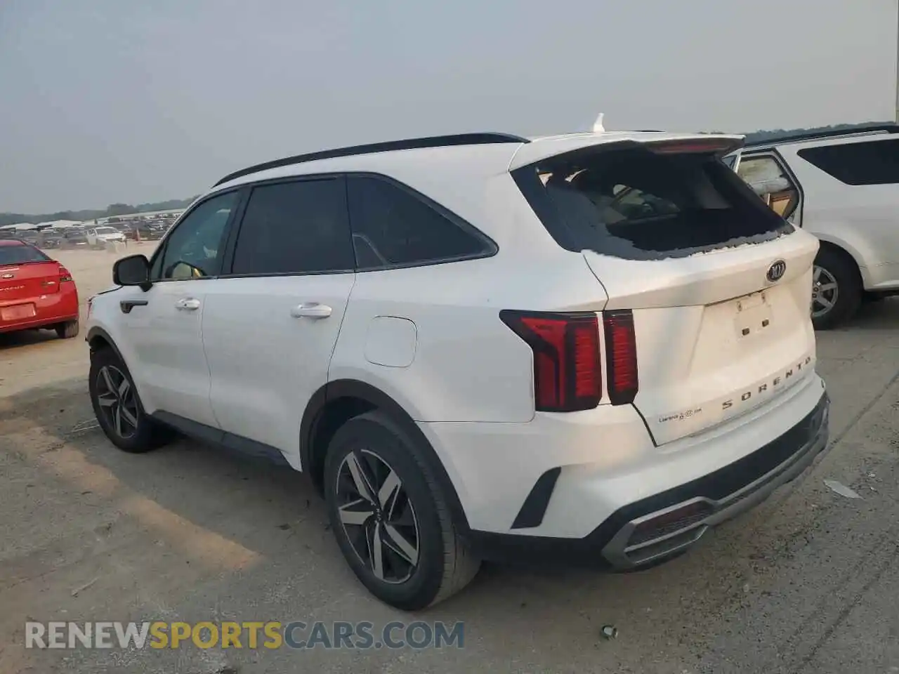 2 Photograph of a damaged car 5XYRL4LC8MG008326 KIA SORENTO 2021