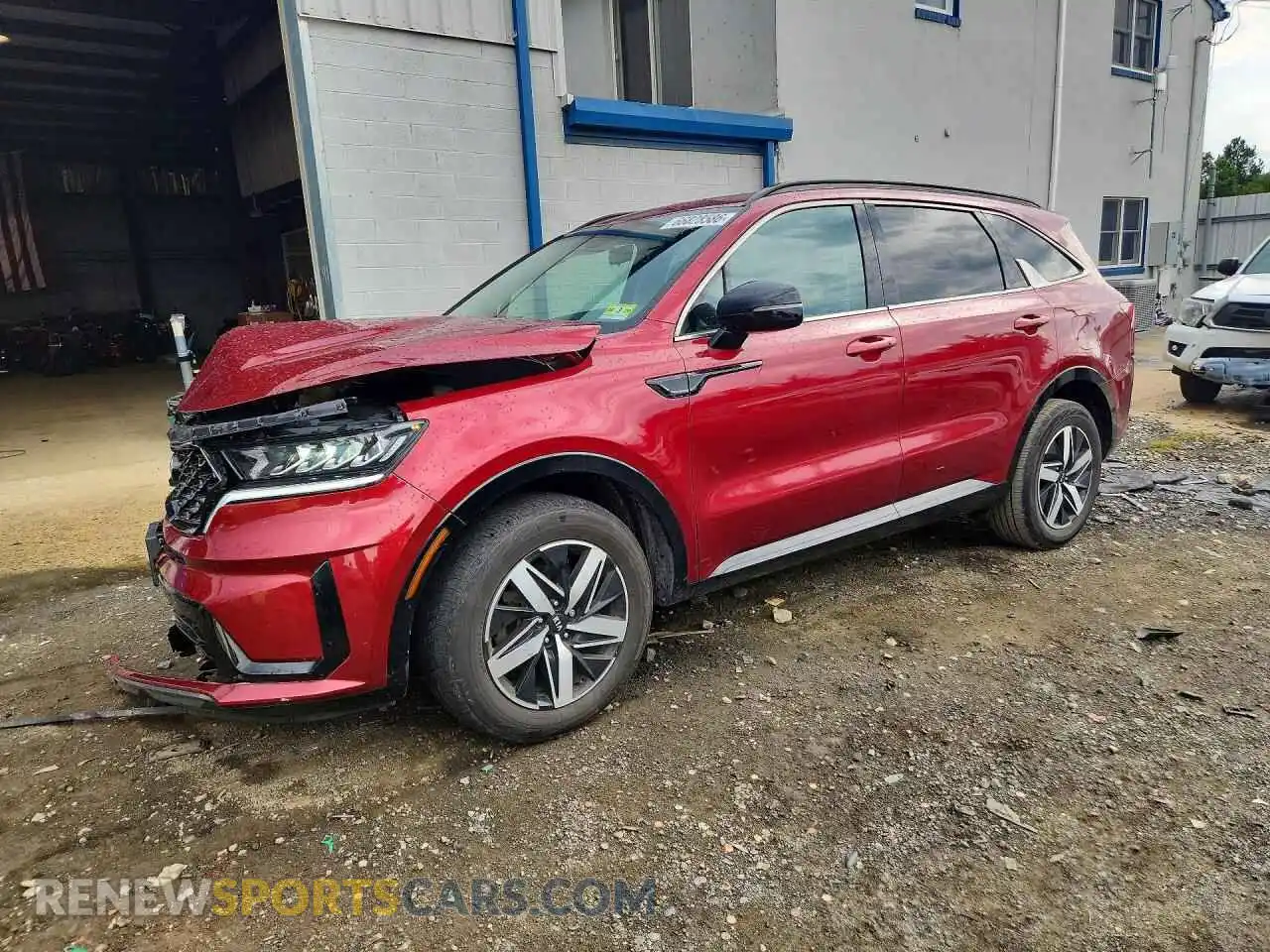 1 Photograph of a damaged car 5XYRL4LC8MG022131 KIA SORENTO 2021