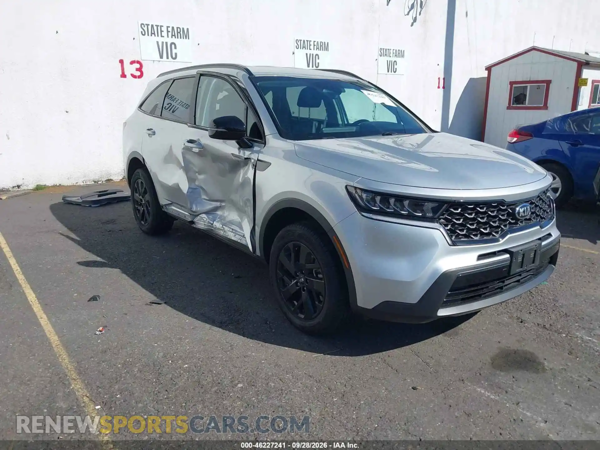 1 Photograph of a damaged car 5XYRLDLC2MG008001 KIA SORENTO 2021