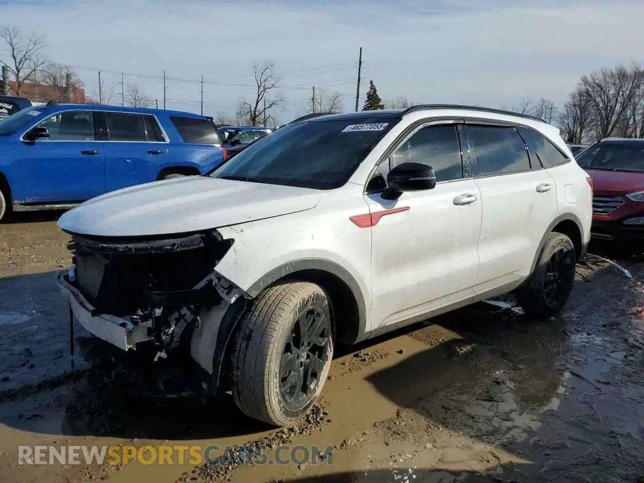 1 Photograph of a damaged car 5XYRLDLC3MG005267 KIA SORENTO 2021
