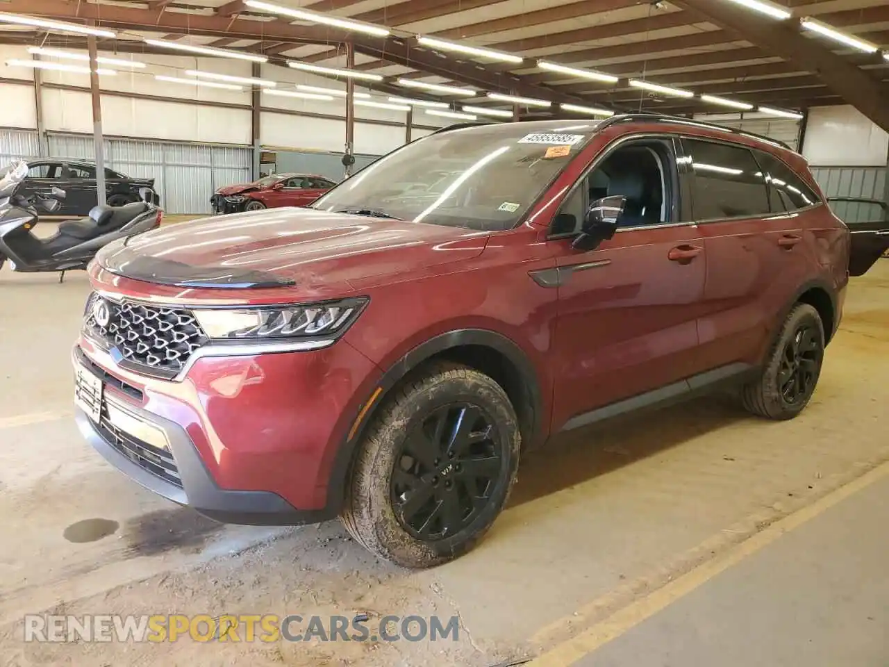 1 Photograph of a damaged car 5XYRLDLC3MG030024 KIA SORENTO 2021
